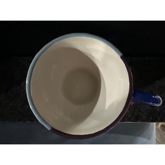 Vintage Carnival-Themed Ceramic Teapot Red Handle & Matching Cup Hand-Painted - Picture 9 of 10